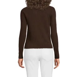 Ajour-Cardigan aus Baumwolle für Damen