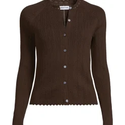 Ajour-Cardigan aus Baumwolle für Damen