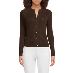 Ajour-Cardigan aus Baumwolle für Damen