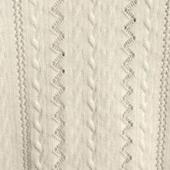 Ajour-Polopullover aus Baumwolle für Damen