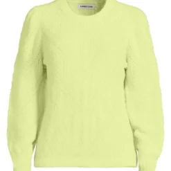 Ajourpullover aus Wimperngarn für Damen