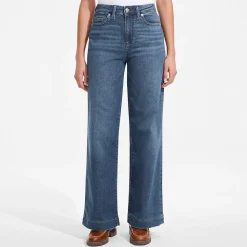 All-Day CoolMax Jeans Mid Waist mit weitem Bein