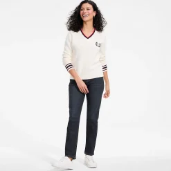 All-Day CoolMax Straight Fit Jeans Mid Waist