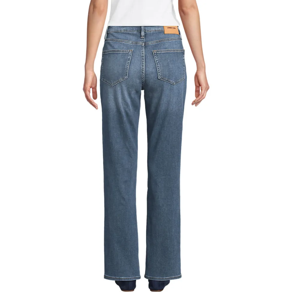 All-Day CoolMax Straight Fit Jeans Mid Waist