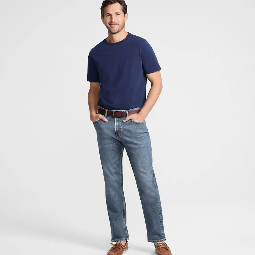 All-Day CoolMax Straight Fit Stretch-Jeans