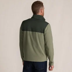 Anyweather Colorblock Fleece-Pullover mit Reißverschluss für Herren