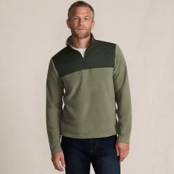 Anyweather Colorblock Fleece-Pullover mit Reißverschluss für Herren