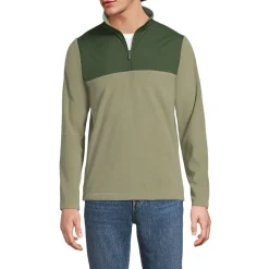 Anyweather Colorblock Fleece-Pullover mit Reißverschluss für Herren