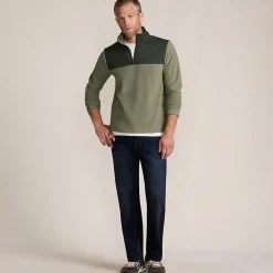 Anyweather Colorblock Fleece-Pullover mit Reißverschluss für Herren