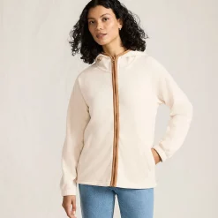 Anyweather Fleece-Jacke mit Kapuze für Damen