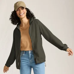 Anyweather Fleece-Jacke mit Kapuze für Damen