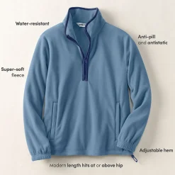 Anyweather Fleece-Pullover mit Reißverschluss für Damen