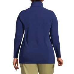 Anyweather Fleece-Pullover mit Reißverschluss für Damen in Plus-Größe