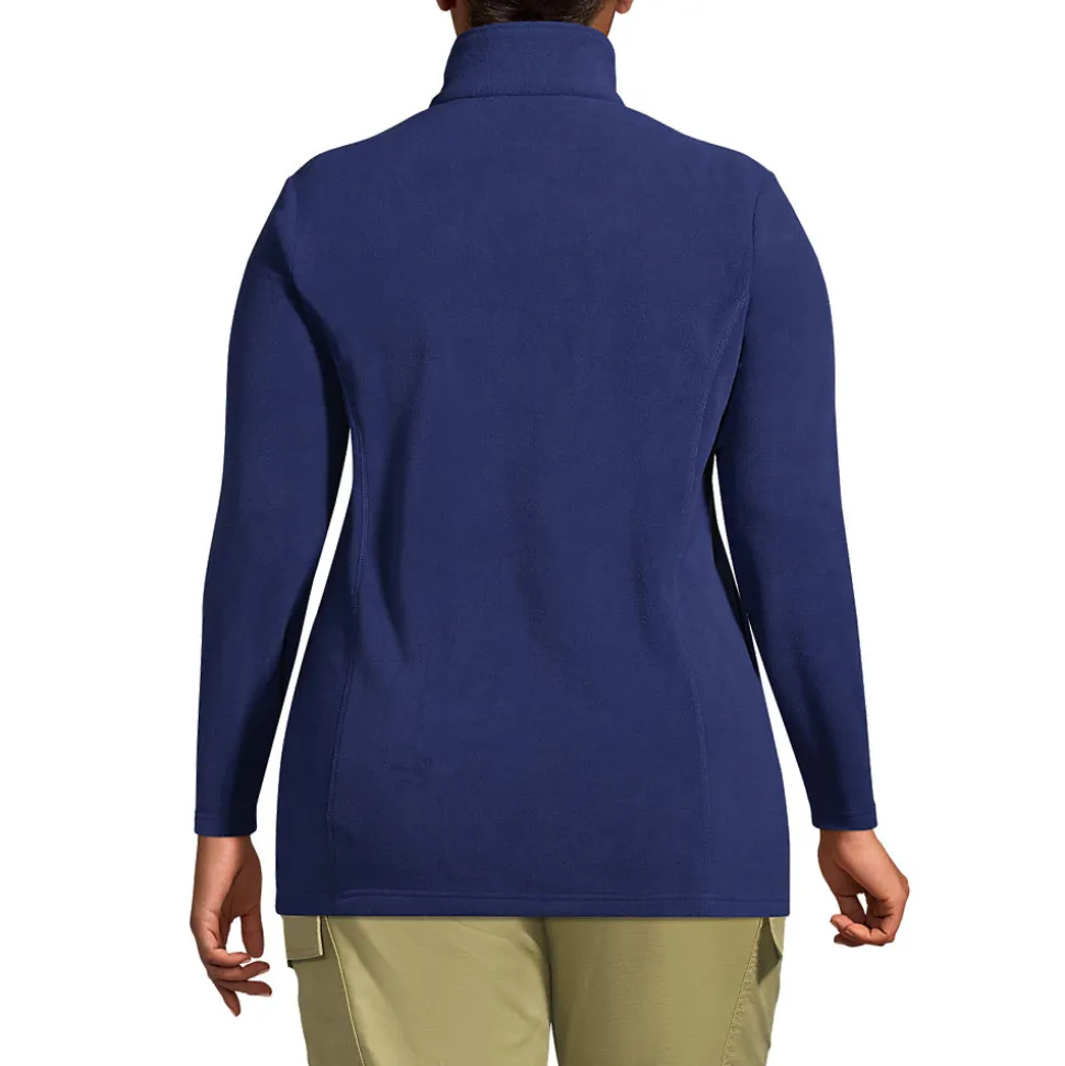 Anyweather Fleece-Pullover mit Reißverschluss für Damen in Plus-Größe