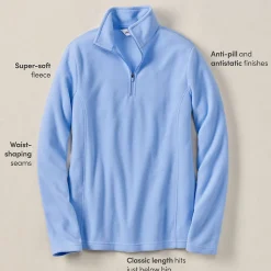 Anyweather Fleece-Pullover mit Reißverschluss für Damen