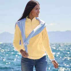 Anyweather Fleece-Pullover mit Reißverschluss für Damen