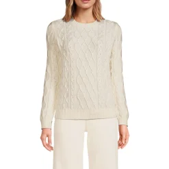 Aran-Rundhalspullover DRIFTER für Damen