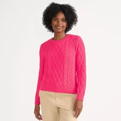 Aran-Rundhalspullover DRIFTER für Damen
