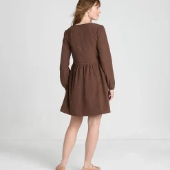 Ausgestelltes Feincordkleid für Damen