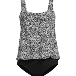 Badeanzug in Tankini-Optik, leicht figurstraffend für Damen