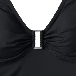 Badeanzug mit Ringdetail und V-Ausschnitt für Damen