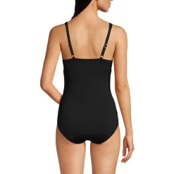 Badeanzug mit Ringdetail und V-Ausschnitt für Damen