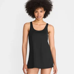Badekleid mit rundem Ausschnitt