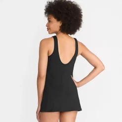 Badekleid mit rundem Ausschnitt