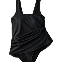 Badekleid mit rundem Ausschnitt