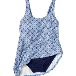 Badekleid mit rundem Ausschnitt