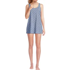 Badekleid mit rundem Ausschnitt