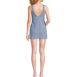 Badekleid mit rundem Ausschnitt