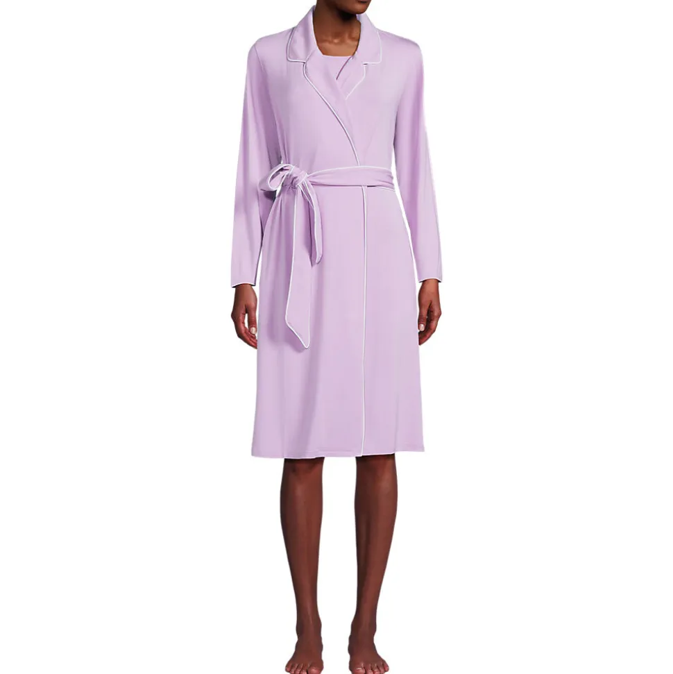 Bademantel mit Paspeln für Damen