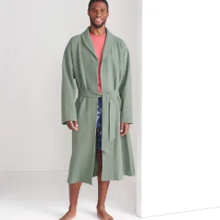 Bademantel mit Waffelstruktur für Herren