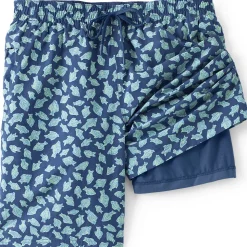 Badeshorts mit Hydroliner für Herren, 23 cm