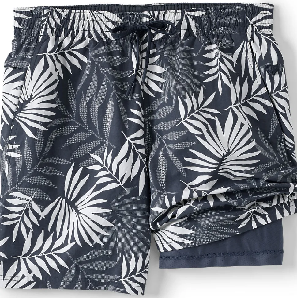 Badeshorts mit Hydroliner für Herren, 18 cm