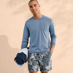 Badeshorts mit Hydroliner für Herren, 18 cm