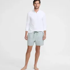 Badeshorts mit Hydroliner für Herren, 18 cm