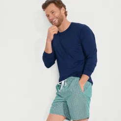 Badeshorts mit Hydroliner für Herren, 18 cm