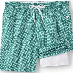 Badeshorts mit Hydroliner für Herren, 18 cm