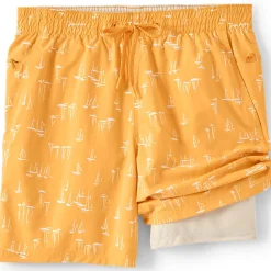 Badeshorts mit Hydroliner für Herren, 18 cm