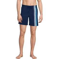 Badeshorts mit Hydroliner für Herren, 18 cm