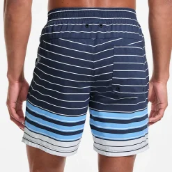 Badeshorts mit Hydroliner für Herren, 18 cm