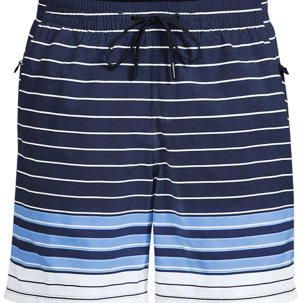 Badeshorts mit Hydroliner für Herren, 18 cm