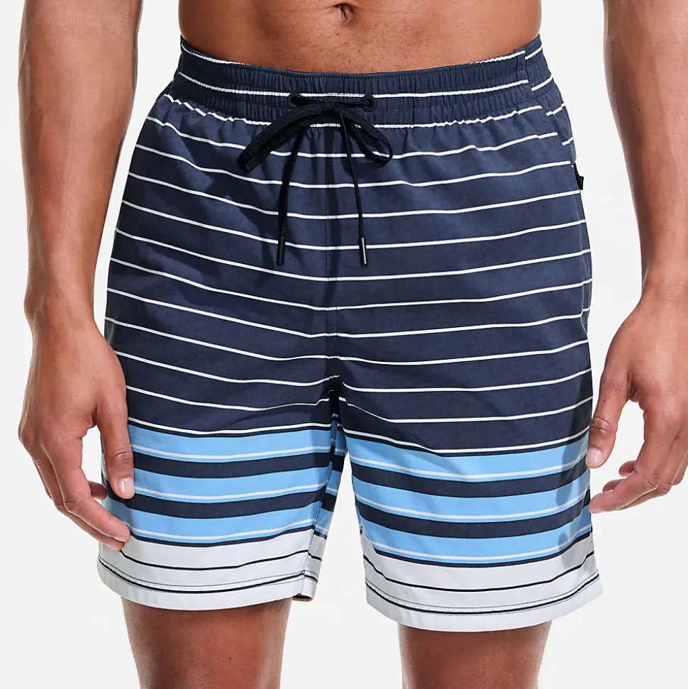 Badeshorts mit Hydroliner für Herren, 18 cm