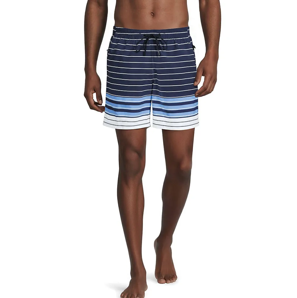 Badeshorts mit Hydroliner für Herren, 18 cm