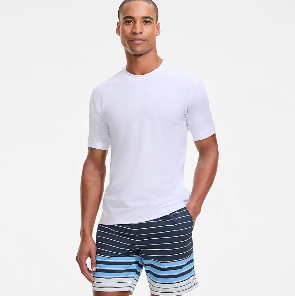 Badeshorts mit Hydroliner für Herren, 18 cm