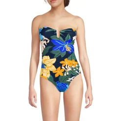 Bandeau-Badeanzug Slender für Damen