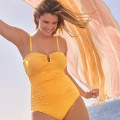 Bandeau-Badeanzug Slender für Damen