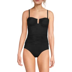 Bandeau-Tankini-Top Slender für Damen in D-Cup